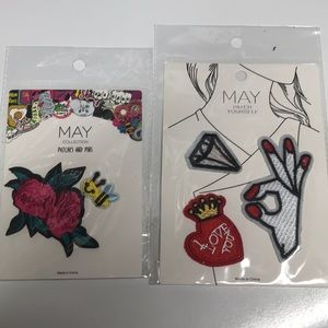 ⚜️Iron On Patches Diamond,Honey Bee,Roses Patch bundle!